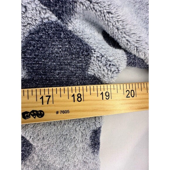 Disney Mickey Mouse Sherpa Hoodie Blanket Sweatshirt Small Gray Fleece - Picture 8 of 8